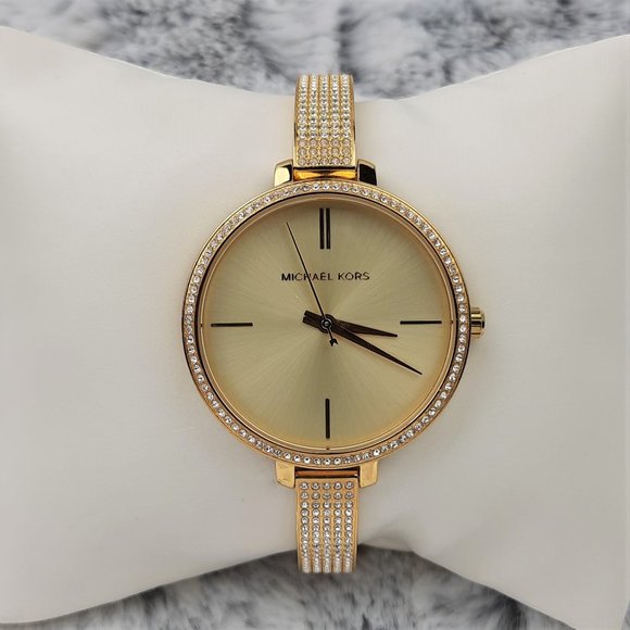 Michael Kors Accessories - Michael Kors Jaryn Pavé Silver-Tone Watch - Gold